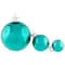 40ct. Green 2-Finish Multiple Size Glass Ball Christmas Ornaments